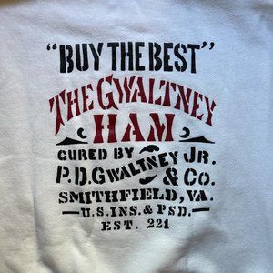 Vintage 1995 Jerzees Gwaltney Genuine Ham Crewneck Sweatshirt
